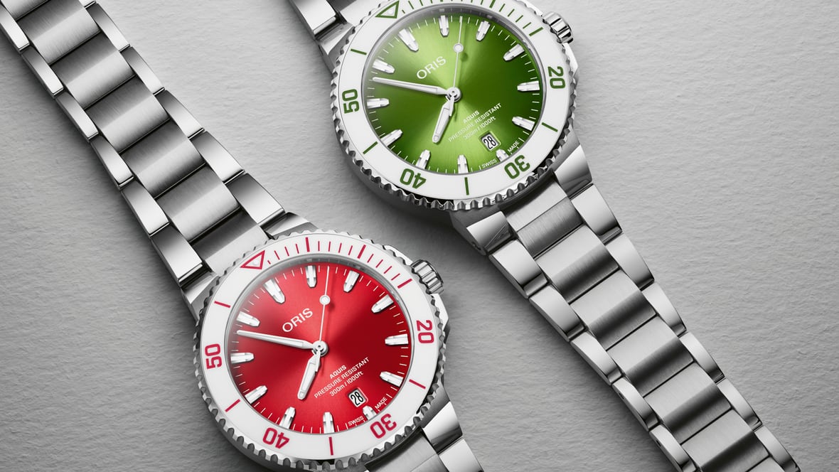 オリス(ORIS) アクイスデイト テイストオブサマー レッド 01 733 7787